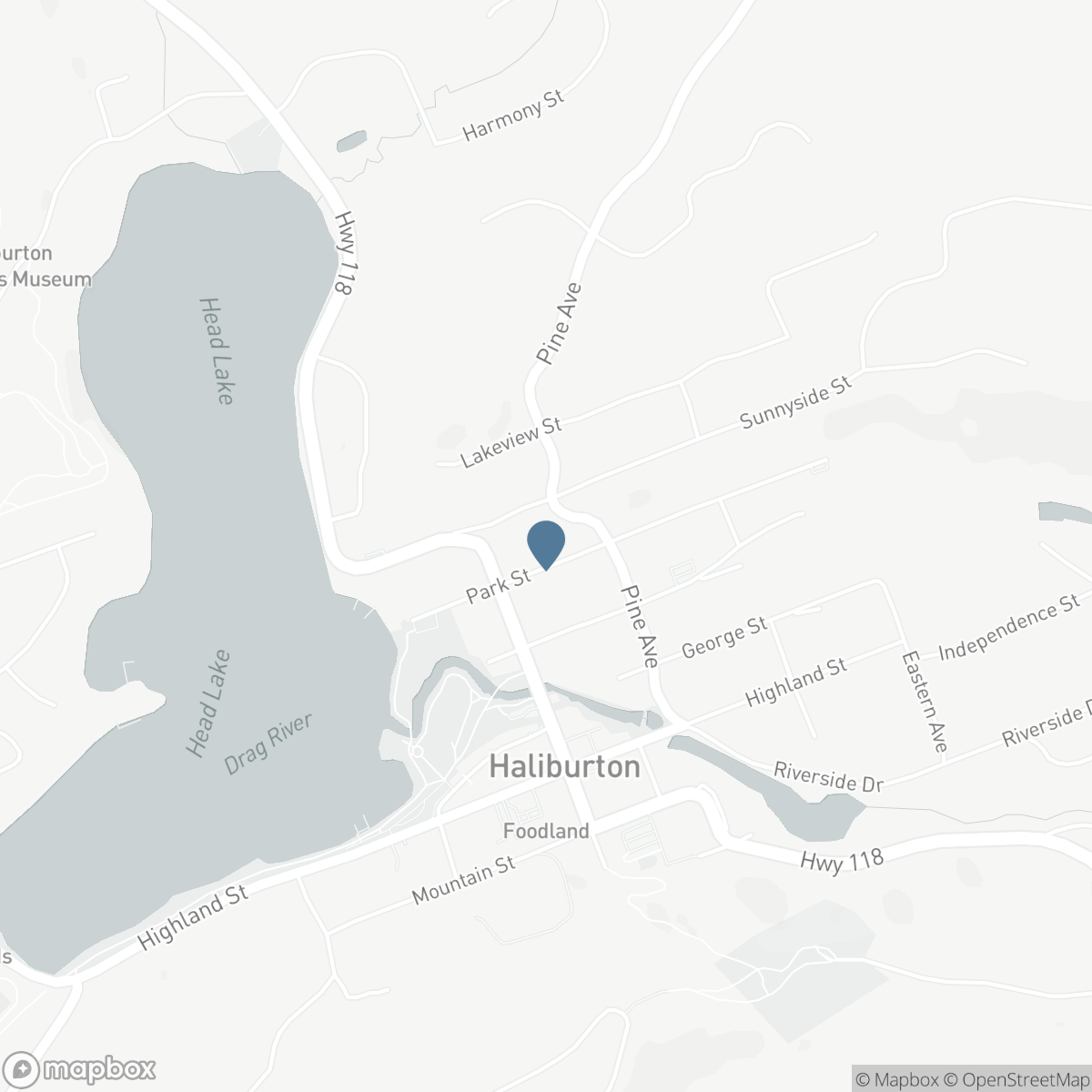55 PARK STREET, Haliburton, Ontario K0M 1S0